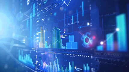 Abstract Futuristic Data Interface