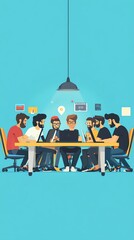 Aufkleber - Creative Team Working Together on Project.