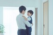 © Surachetsh - An Asian father take care his son to school, sharing smiles and creating cherished memories along the way.