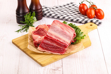 Wall Mural - Raw beef rib for cooking