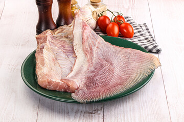 Poster - Raw uncooked stingray fish wing