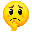 © waqar - sad face emoticon isolated on transparent background.