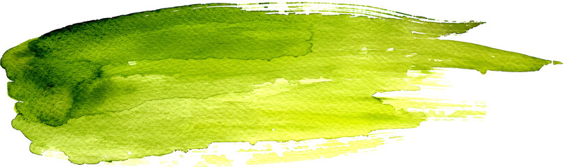 A textured green paint stroke