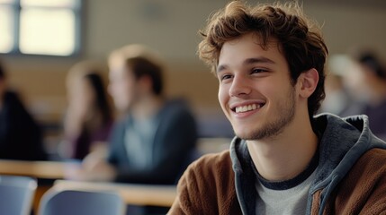 Poster - Joyful College Student