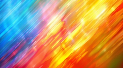 Aufkleber - An abstract image showcasing multicolored light streaks in vibrant hues of rainbow colors, representing energy, motion, and creativity in a lively and dynamic composition.