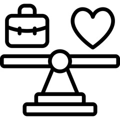 Poster - work life balance icon