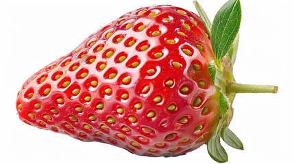 Strawberry, single object, Di-cut PNG style, isolated white background