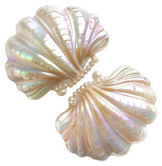 Sticker - PNG Iridescent seashell hair clip