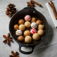 Christmas in a pan. Delicious holiday food.