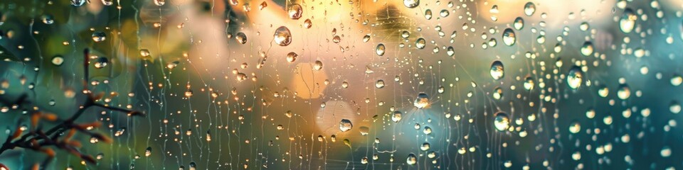 Sticker - Rainy window view