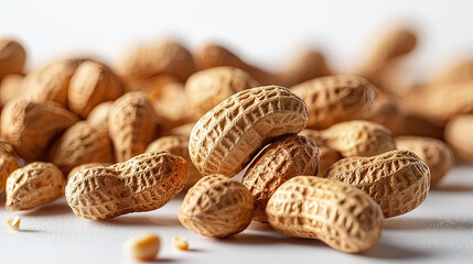 Wall Mural - nuts on a white background