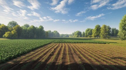 fertile and beautiful agricultural land