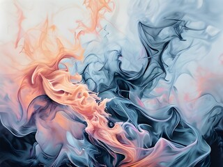 Wall Mural - abstract smoke background