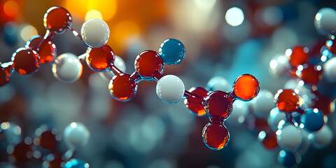 Visualizing the van der Waals structure of tirzepatide molecule in a 3D model. Concept 3D Modeling, Chemistry, Molecular Structure, Tirzepatide, Van der Waals