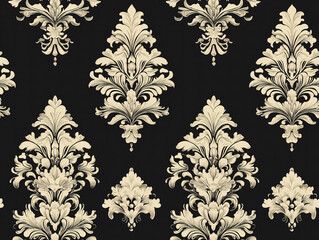 Wall Mural - Seamless pattern Royal vintage Victorian Gothic background