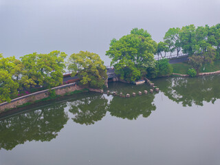 Summer scenery of Wuhan East Lake Scenic Area