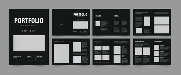 Wall Mural - portfolio design architecture portfolio interior portfolio real estate portfolio template