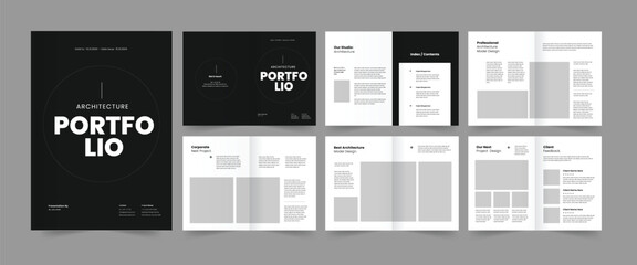 Wall Mural - portfolio design architecture brochure architect portfolio design