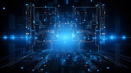 Abstract technology background Hi-tech communication concept futuristic digital innovation background vector illustration