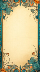 Wall Mural - classic background, ornamental frame