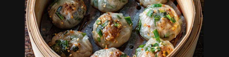 Canvas Print - Sticky rice dumpling filled with meat in Fujian style