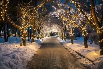 Wall Mural - Outdoor portrait enjoying, breathing fresh air enjoying snow in winter, Happy winter snow fun