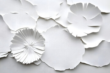 Wall Mural - Background with white paper texture for a creative aesthetic.