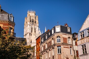 View on the cathedral in Rouen 