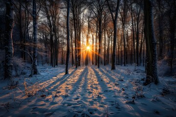 Wall Mural - winter landscape