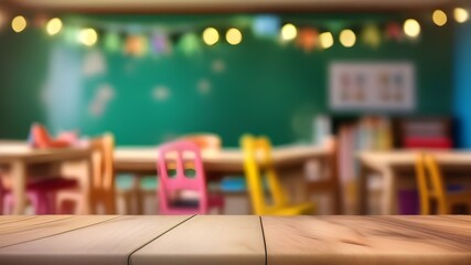 Wall Mural - Kindergarten classroom