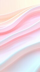 Canvas Print - A pink and white background with a wave pattern