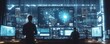 © Aurora - Engineers programming AIpowered industrial robots in a sleek, hightech environment, glowing screens reflecting off metallic surfaces, Modern, Cool tones