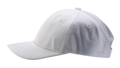 white baseball cap transparent background isolated PNG