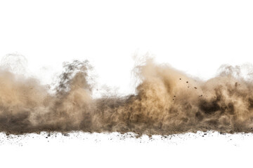 Canvas Print - PNG Dynamic explosion dust particles