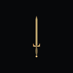 Wall Mural - Golden Sword Logo