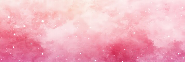 Wall Mural - Abstract Pink Watercolor Sky