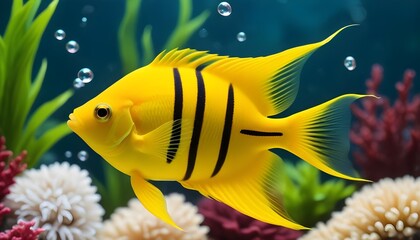 fish, aquarium, sea, water, underwater, yellow, tropical, ocean, animal, nature, marine, tang, reef, blue, coral, aquatic, gold, tank, goldfish, life, colorful, swim, saltwater, wildlife, color