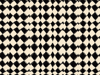 Classic houndstooth in black and white with a crisp, clean look, seamless pattern