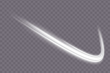 Wall Mural - Light white Twirl. Curve light effect of white line. Luminous white circle. PNG Light white pedistal, podium, platform, table. Vector PNG.
