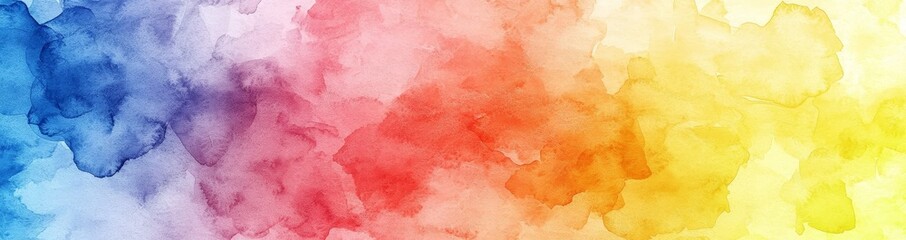 Wall Mural - Abstract Rainbow watercolor background - colorful and vibrant