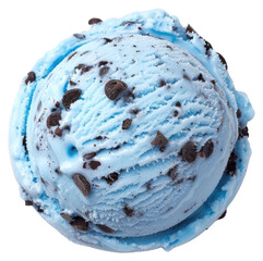 Poster - PNG Blue ice cream with chocolate