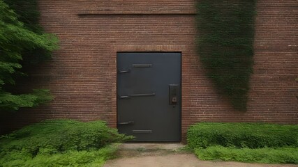 rusty iron door