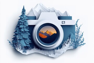 World Photography Day with World Map Background, photographer taking photo. World Photography Day social media banner and instagram banner post design