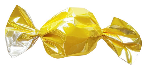 Poster - PNG Yellow candy in shiny wrapper