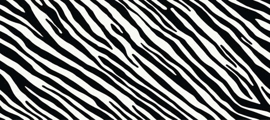 Vector illustration of seamless zebra pattern