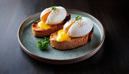 poached eggs on toast