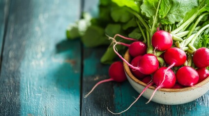 Wall Mural - Radishes on table