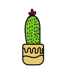 Sticker - Cactus Icon Illustration