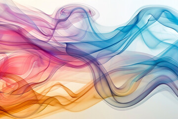 Wall Mural - Abstract Colorful Smoke