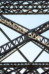 steel bridge in the city